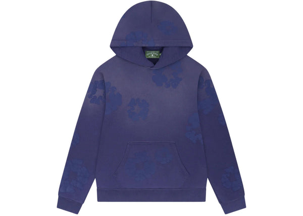 Denim Tears Mono Cotton Wreath Hoodie Washed Blue - Preowned