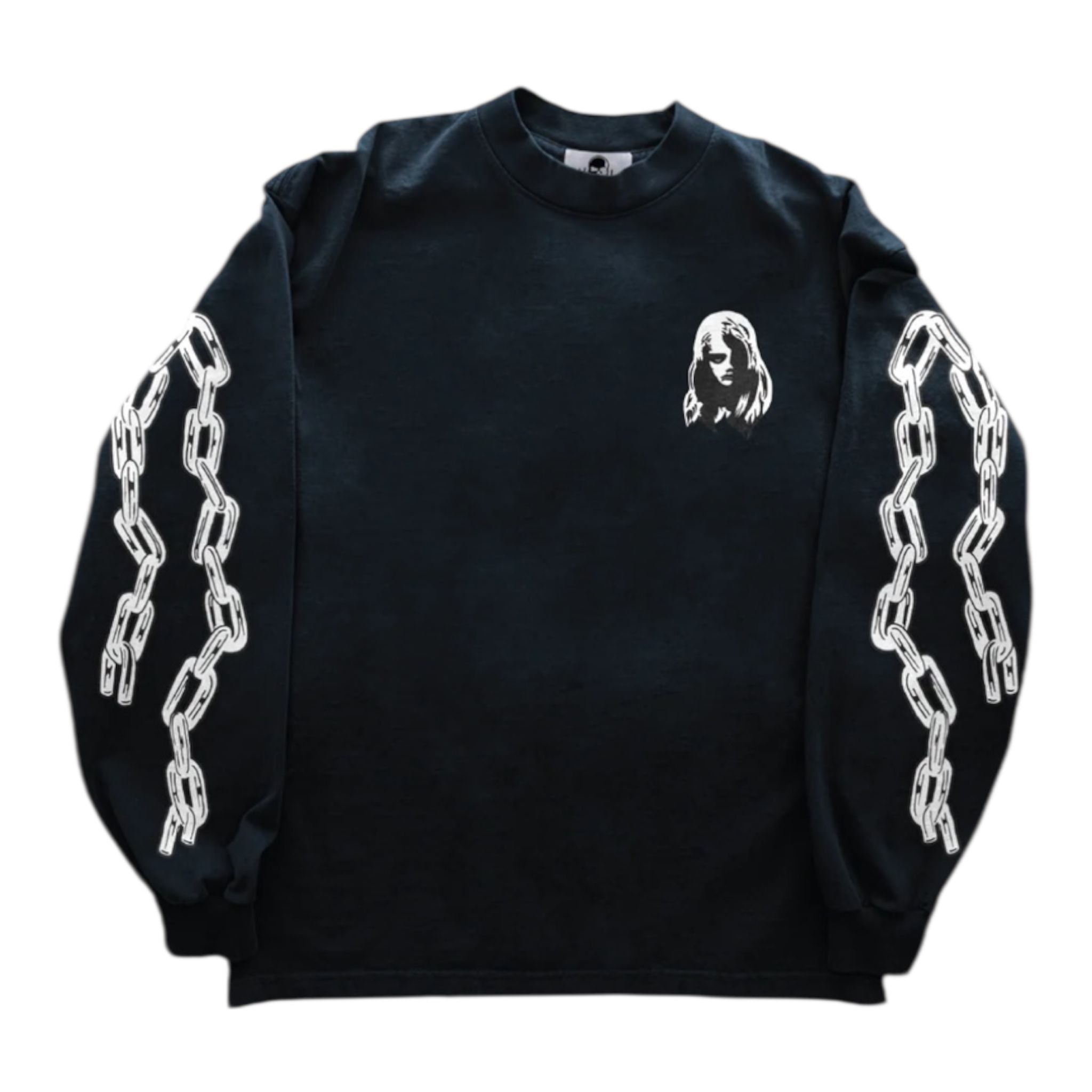 Warren Lotas Chain Link Long Sleeve Tee (Black)
