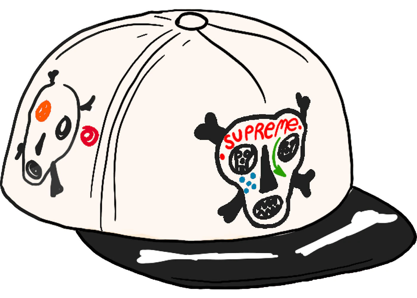 Supreme Clayton Patterson Skulls 5-Panel Stone - Preowned