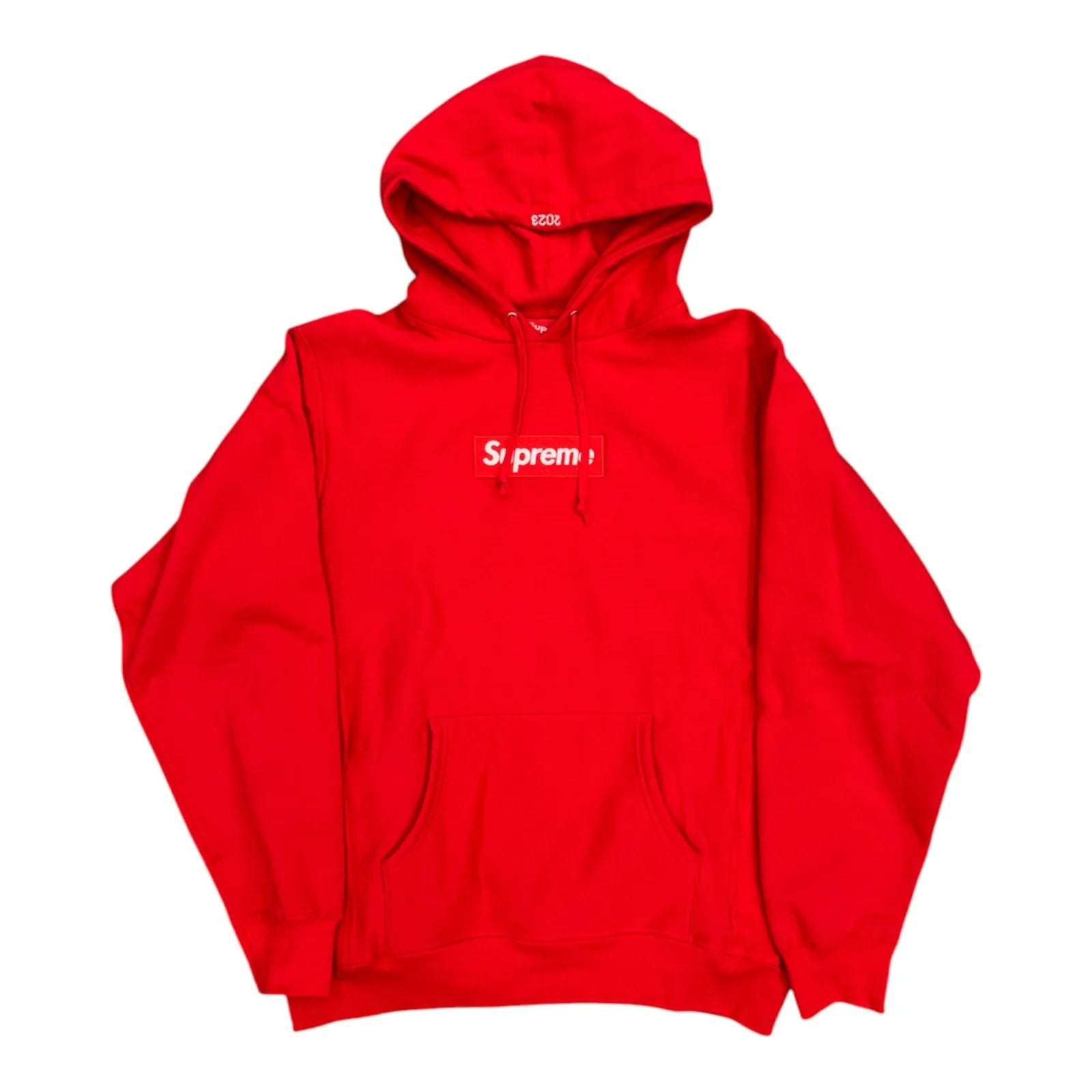 Supreme Box Logo Hooded Sweatshirt (FW23) Red - Preowned