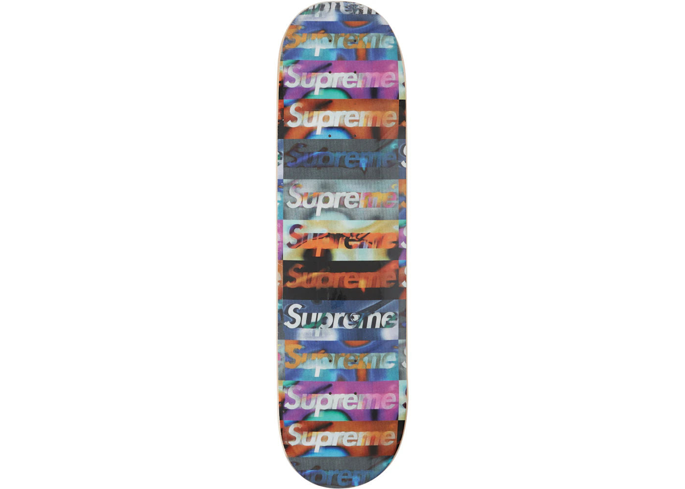 Supreme Distorted Logo Skateboard Deck (Black)
