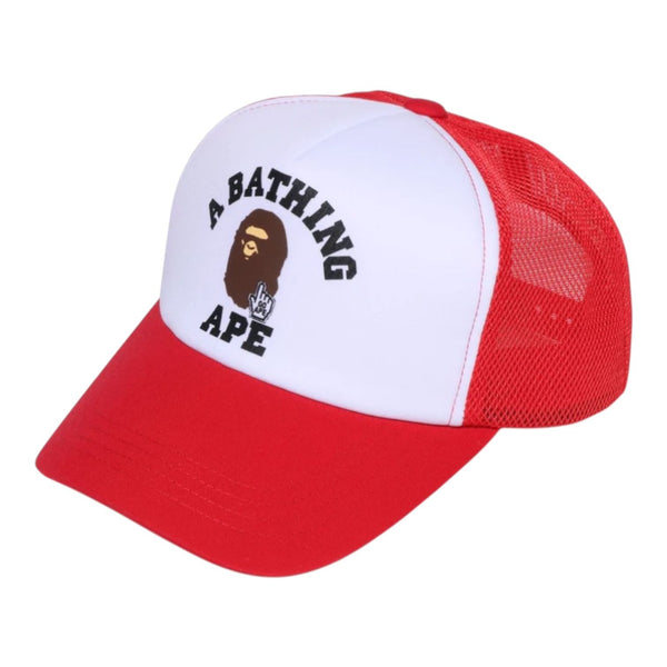 Bape Go Ape Pointer College Mesh Cap (Red)
