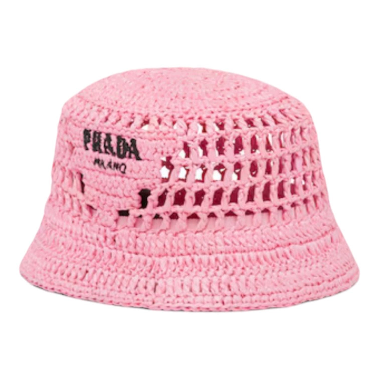 Prada Crochet Bucket Hat (Petal)