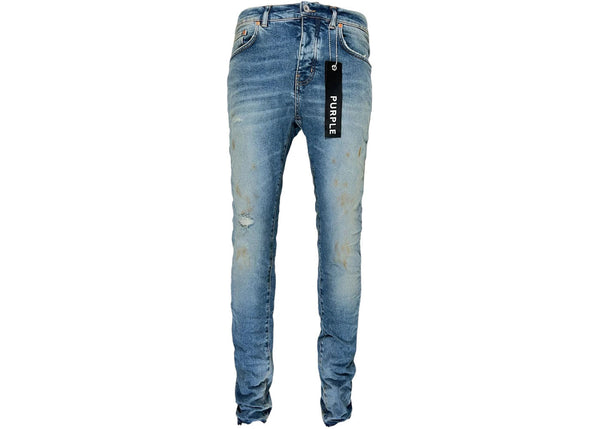 Purple Brand Faded Light Indigo Painter Jean Light Indigo