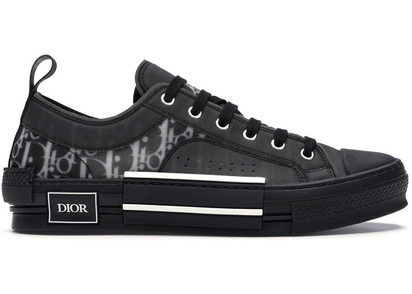 Dior B23 Low Top Canvas Oblique Black - Preowned