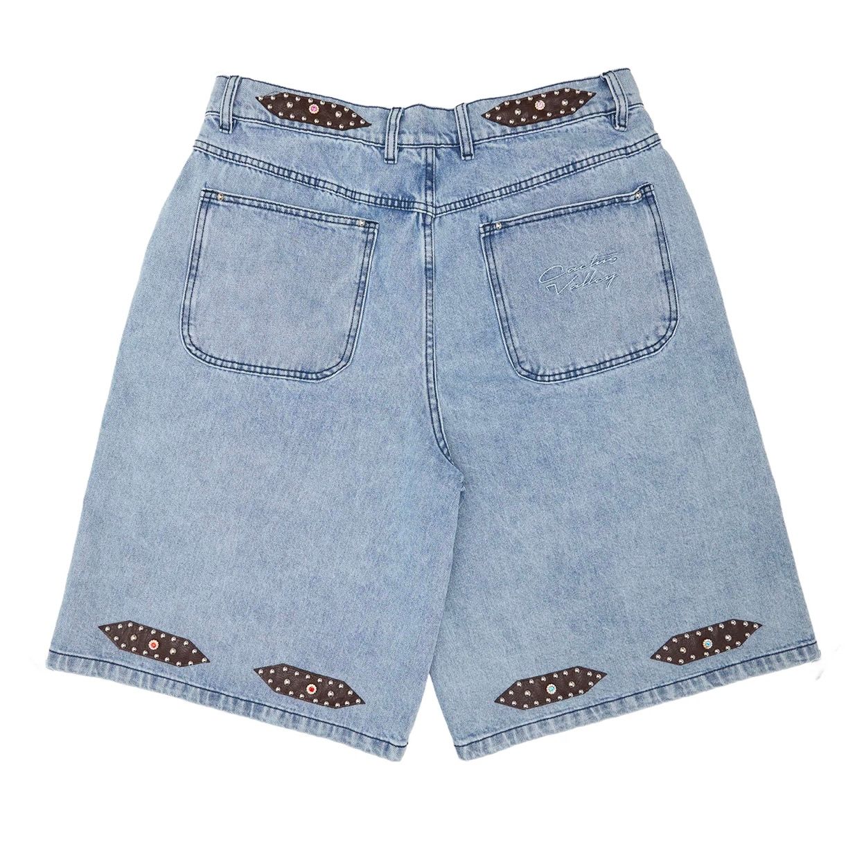 Azva Big Stud Jorts (Denim)