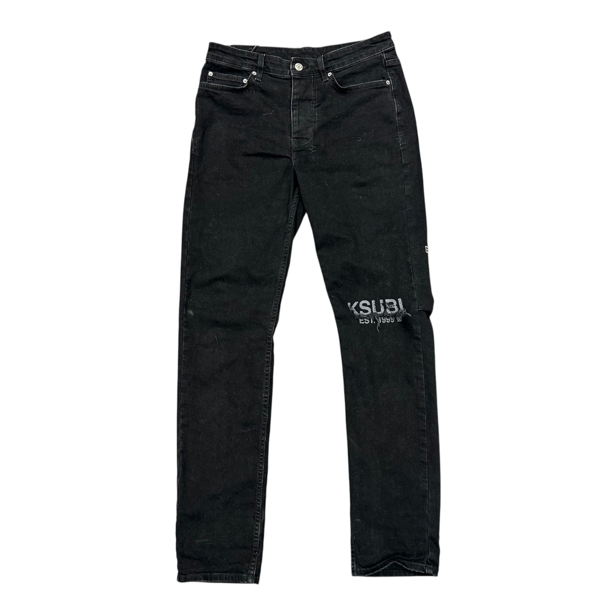 Ksubi Chitch Laid Back Denim (Black) - Preowned