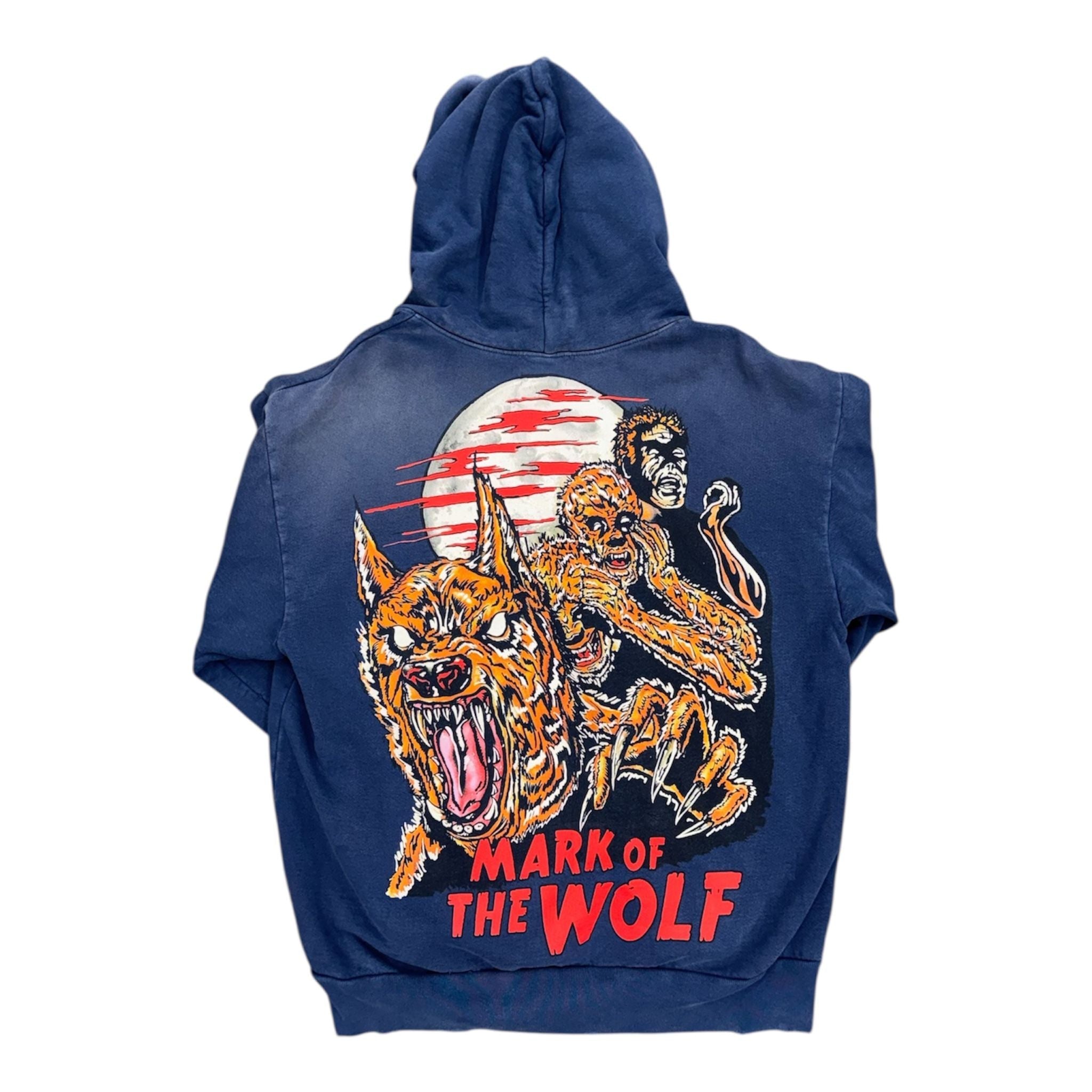 Warren Lotas Mark Of The Wolf Hoodie (Blue) - Preowned