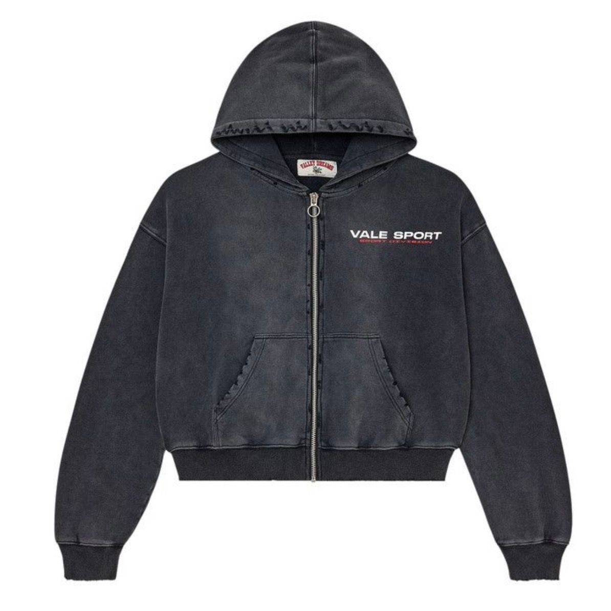 Vale Forever Staple Zip Up Hoodie (Black)