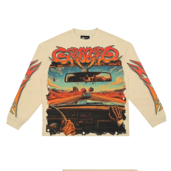 Godspeed On The Run L/S Tee (Bone)