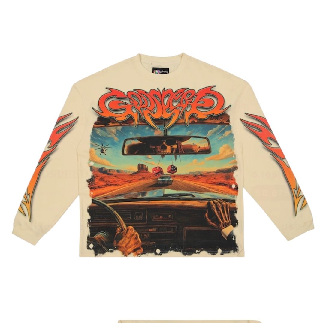 Godspeed On The Run L/S Tee (Bone)