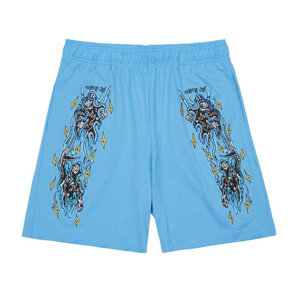Warren Lotas Tears of Joy Mesh Shorts (Bright Blue)