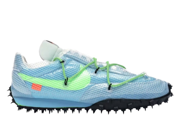 Nike Waffle Racer Off-White Vivid Sky (Women's) - Preowned
