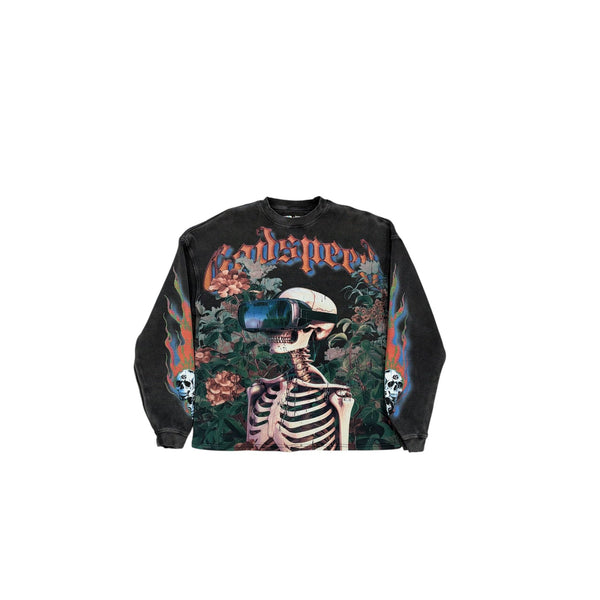 Godspeed Vision Flowers L/S Thermal (Grey) - Preowned