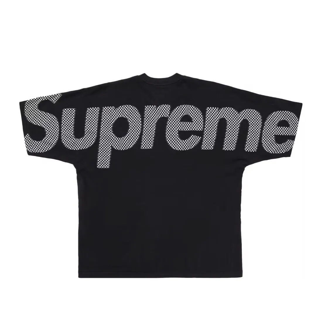 Supreme Checkerboard Intarsia S/S Top Black