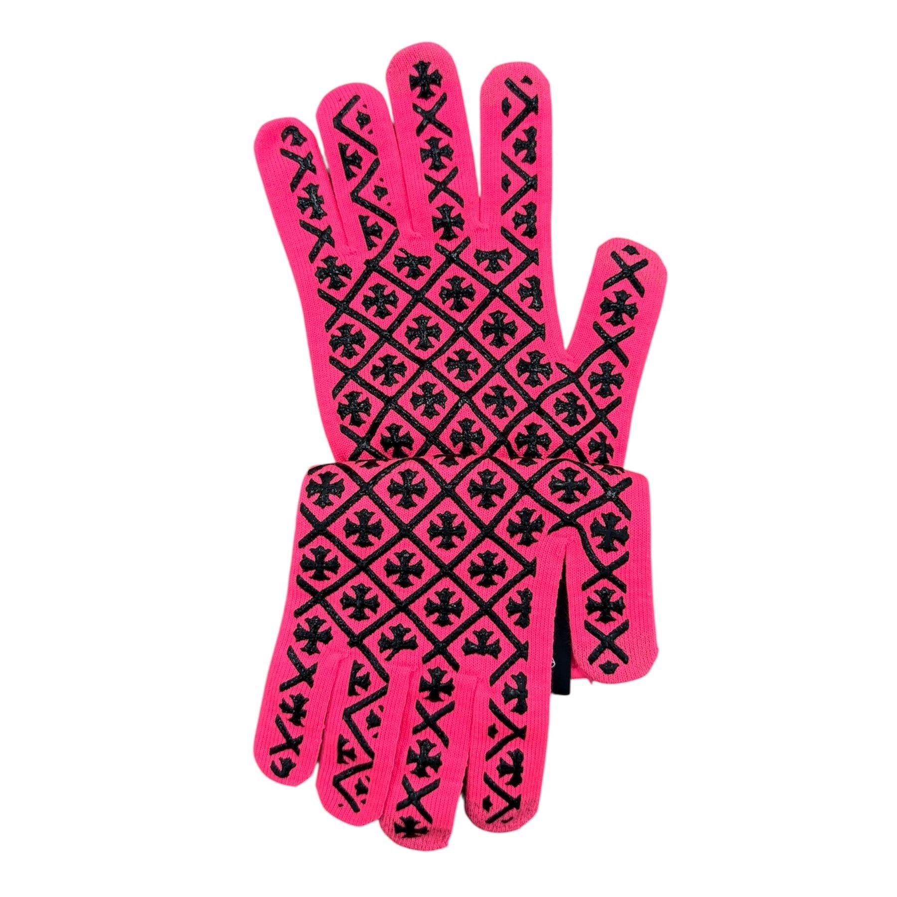 Chrome Hearts Gloves Neon Pink