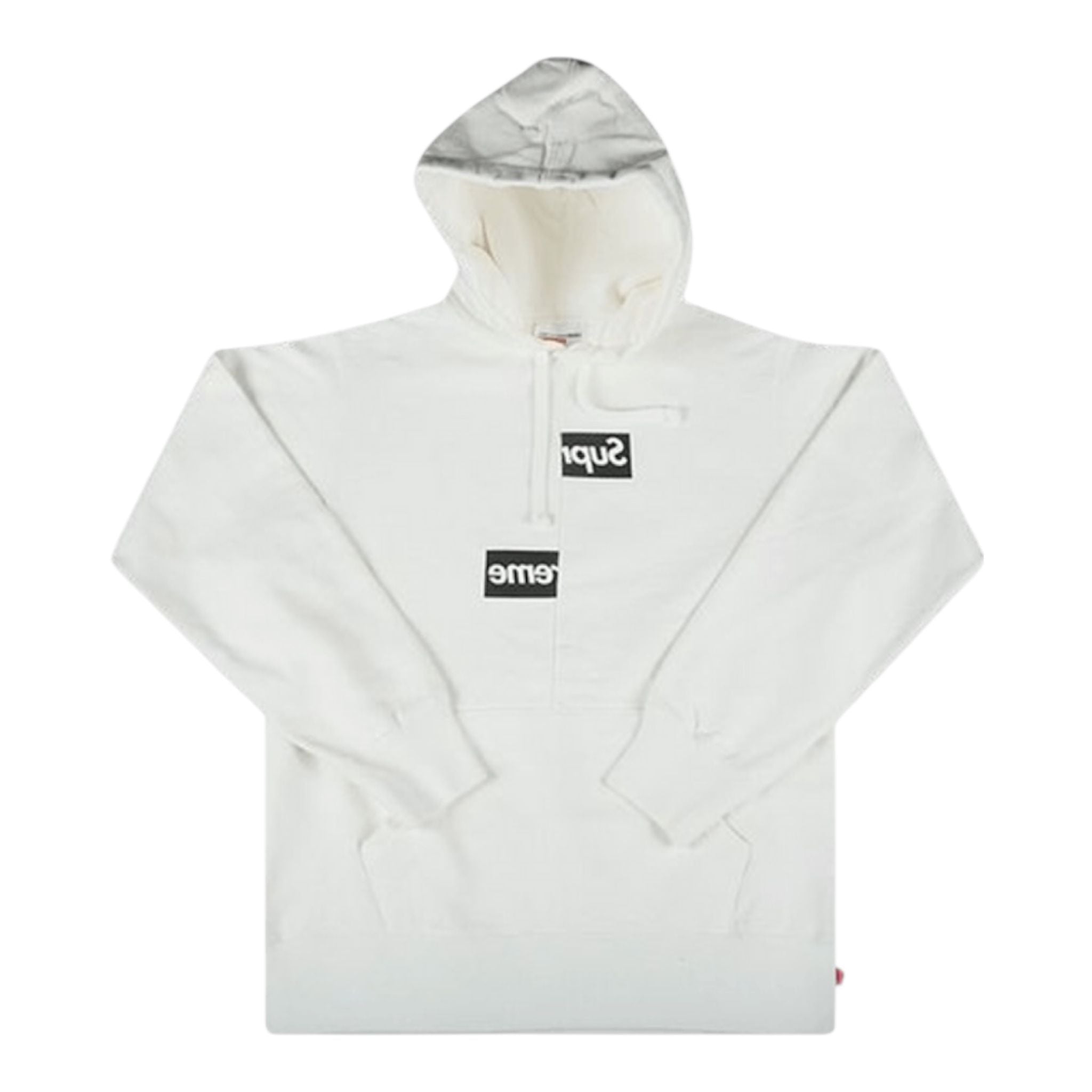 Supreme Comme des Garcons SHIRT Split Box Logo Hoodie (White)
