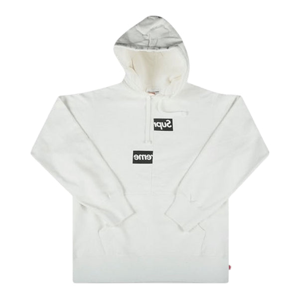 Supreme Comme des Garcons SHIRT Split Box Logo Hoodie (White)
