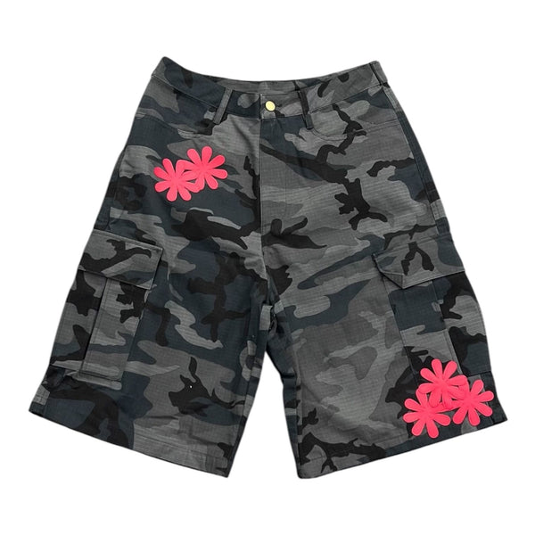 Carpe Vestem Ripstop Camo Shorts (Grey)