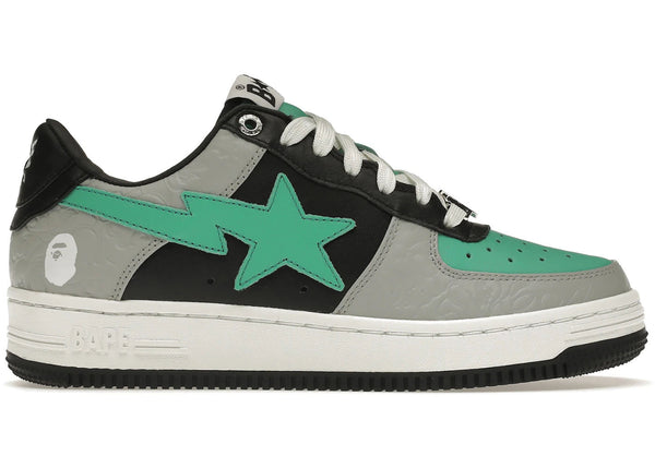 A Bathing Ape Bape Sta Low Grey Green - Preowned