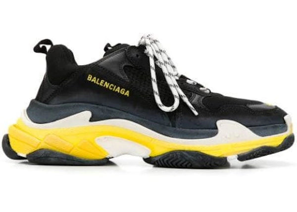 Balenciaga Triple S Black Yellow White - Preowned