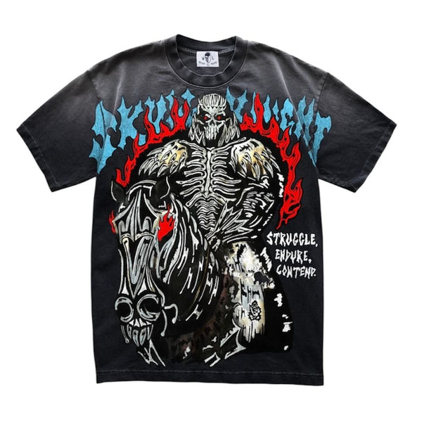 Warren Lotas Skull Knight Tee (Sunfaded Black)
