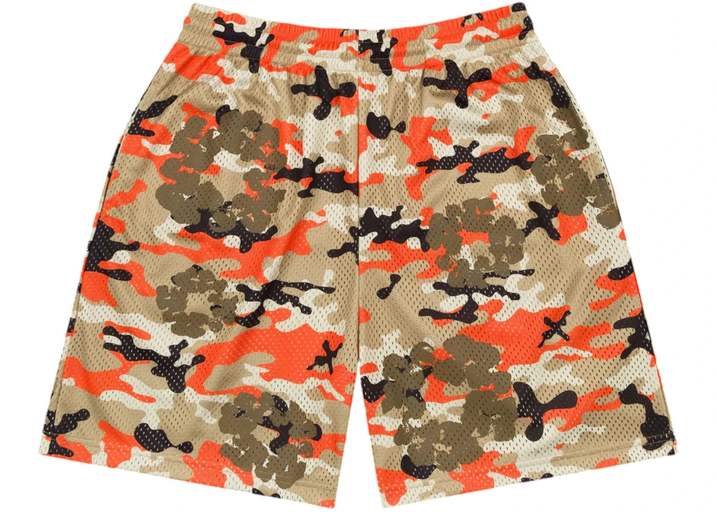 Denim Tears Camo Cotton Wreath Mesh Shorts (Brown)