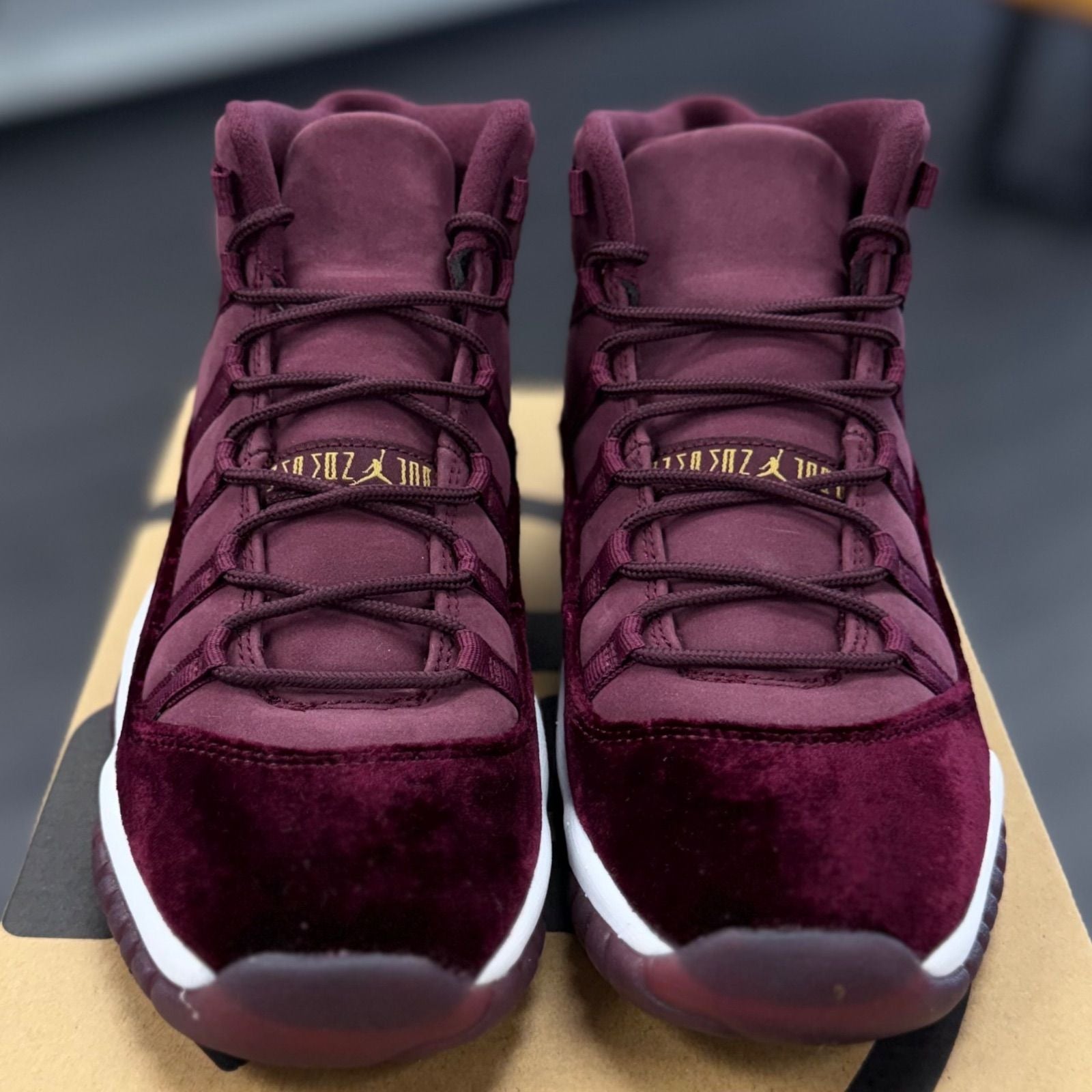 Jordan 11 Retro Heiress Night Maroon (GS) - Preowned
