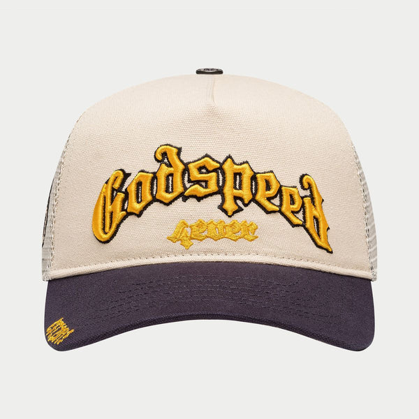 Godspeed GS Forever Trucker Hat (Bone/Yellow/Navy)