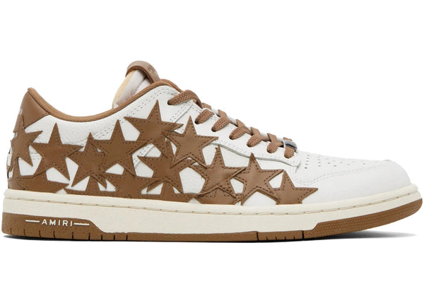 Amiri Stars Low Top White Brown