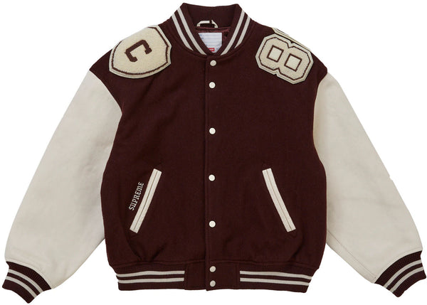 Supreme Captains Varsity Jacket Brown