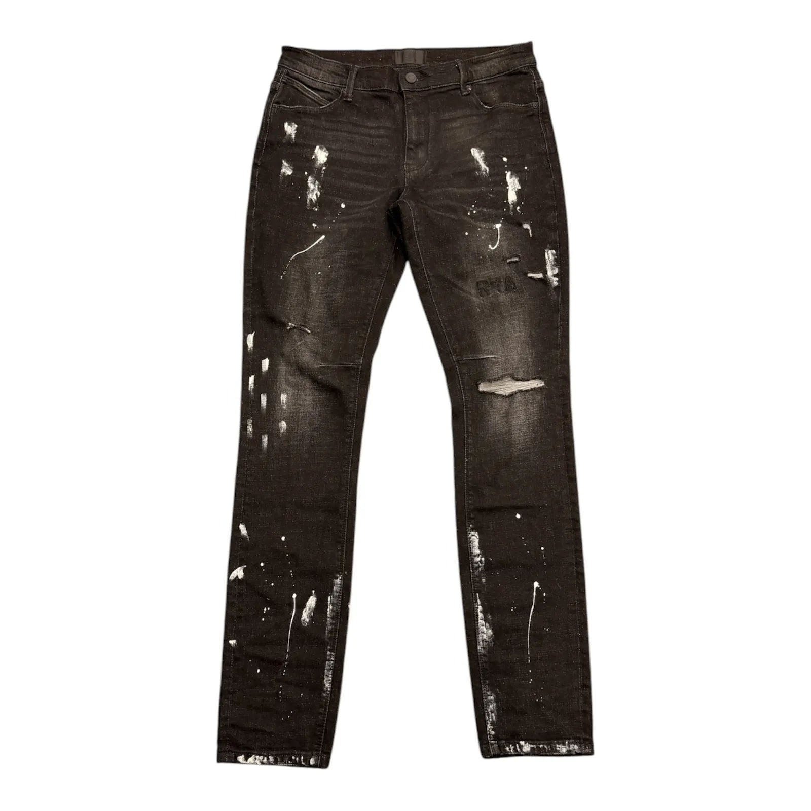 RTA Bryant Paint Splatter Jean (Black) - Preowned
