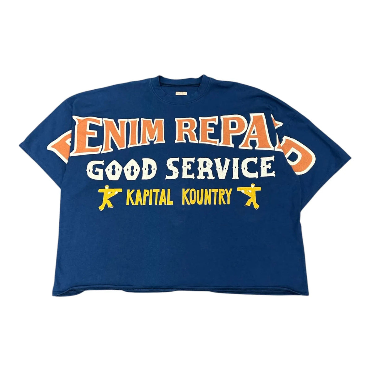 Kapital Denim Repair Huge Tee (Navy) - Preowned