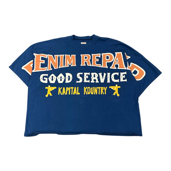 Kapital Denim Repair Huge Tee (Navy) - Preowned