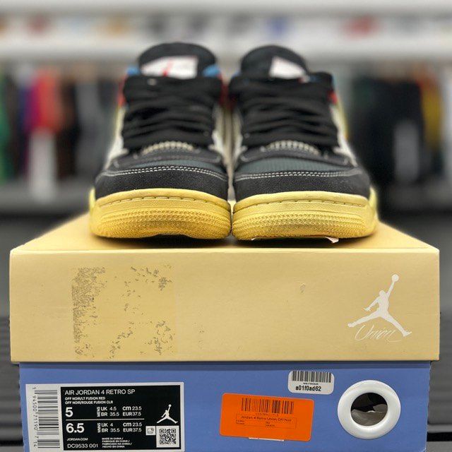 Jordan 4 Retro Union Off Noir - Preowned