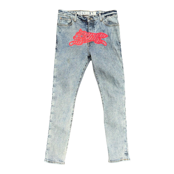 Ice Cream Neon Cherry Jeans (Blue) - Preowned