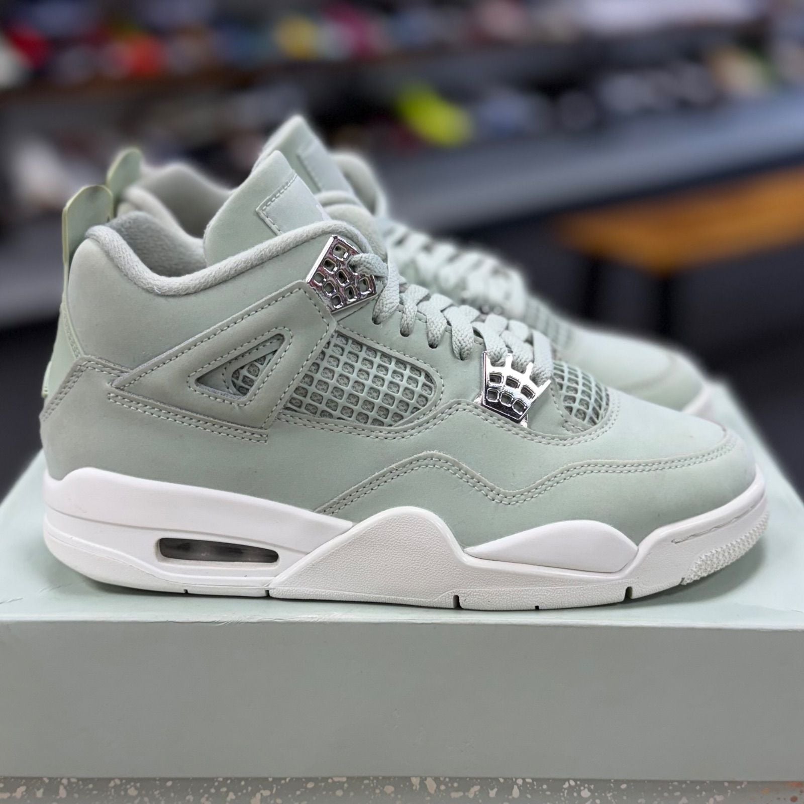 Jordan 4 Retro Seafoam Sail (Women's) - Preowned