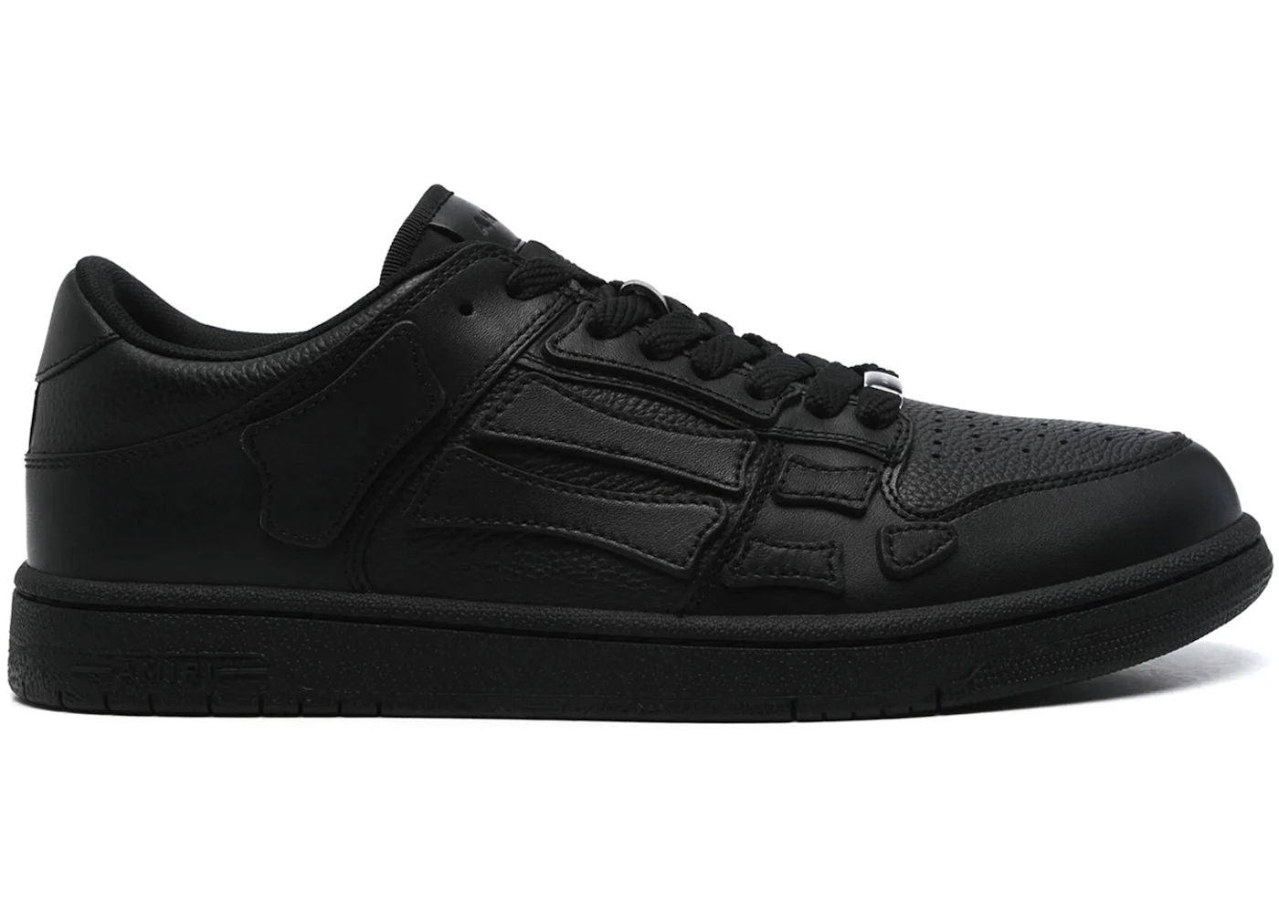 AMIRI Skel Top Low Triple Black