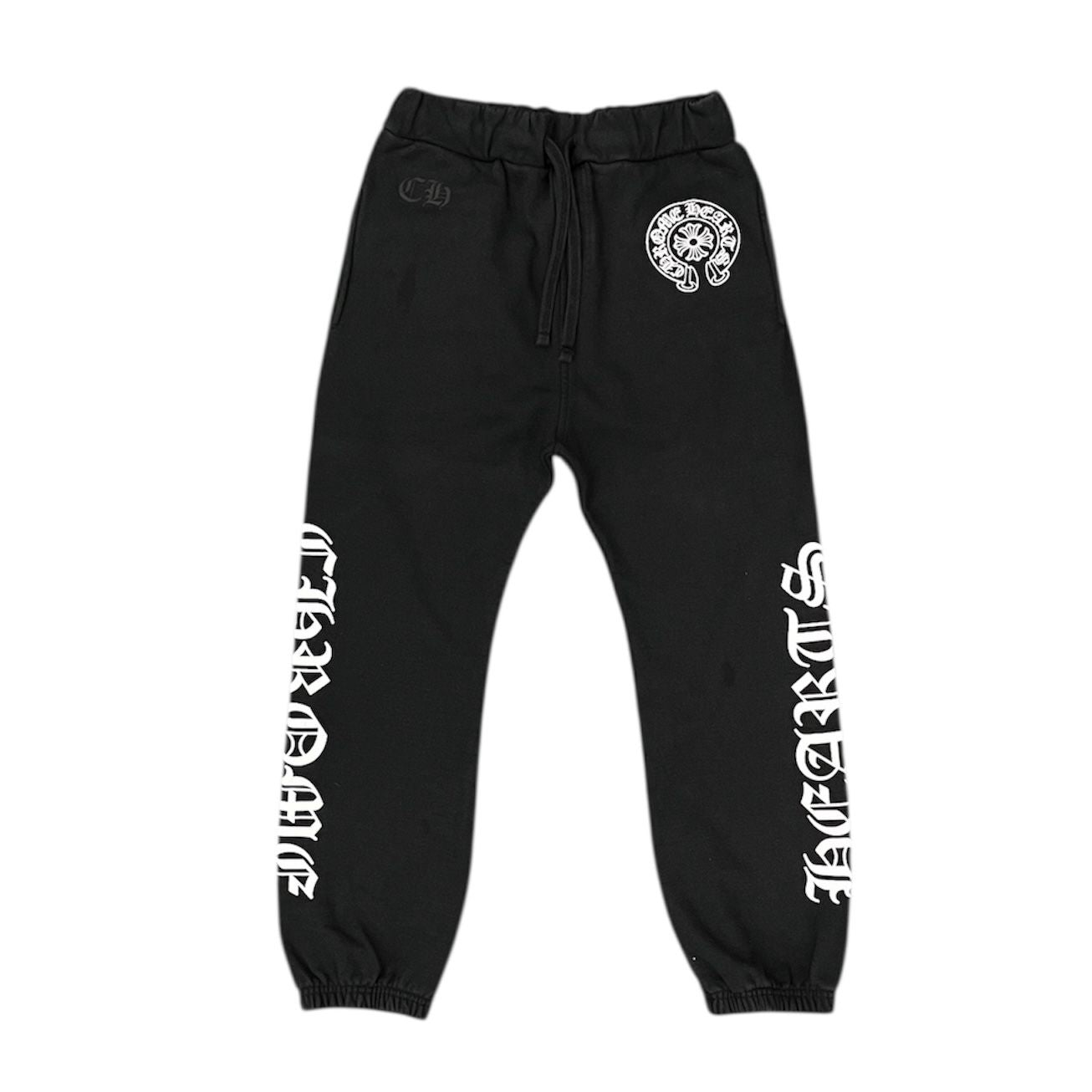 Chrome Hearts Horse Shoe Logo Sweatpants Black - Preowned