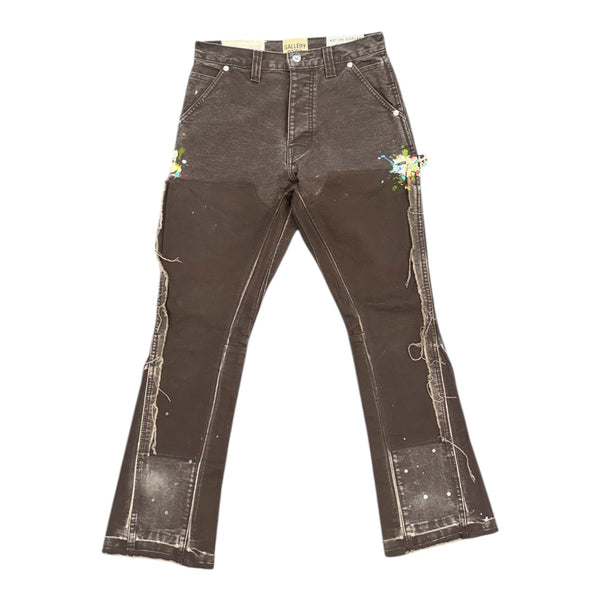 Gallery Dept. La Flare Carpenter Paint Splatter Pant (Brown) - Preowned