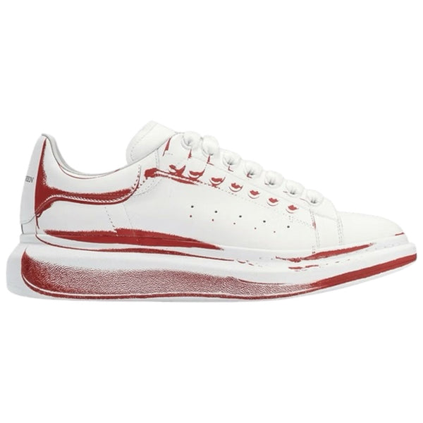 Alexander McQueen Oversized Sneaker Stamped (White Lust Red) - Preowned