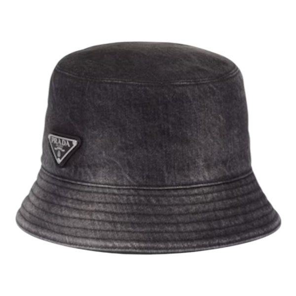 Prada Denim Bucket Hat (Black)