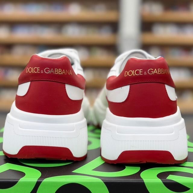 Dolce & Gabbana Daymaster Low White Red - Preowned