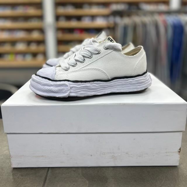 Maison Mihara Yasuhiro Peterson OG Sole Canvas Low White - Preowned