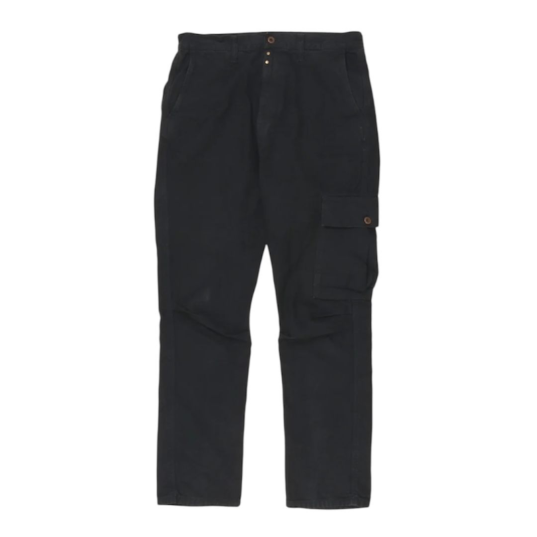 Kapital Light Canvas Ringoman Cargo Pants (Black)
