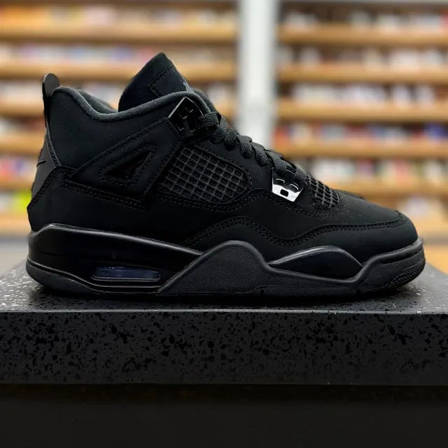 Jordan 4 Retro Black Cat (2025) (GS) - Preowned