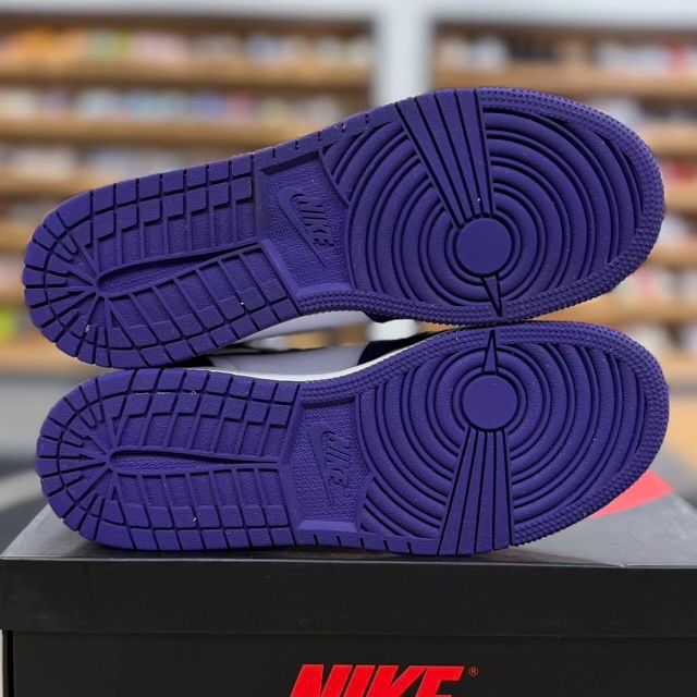 Jordan 1 Retro High Court Purple White (GS) - Preowned