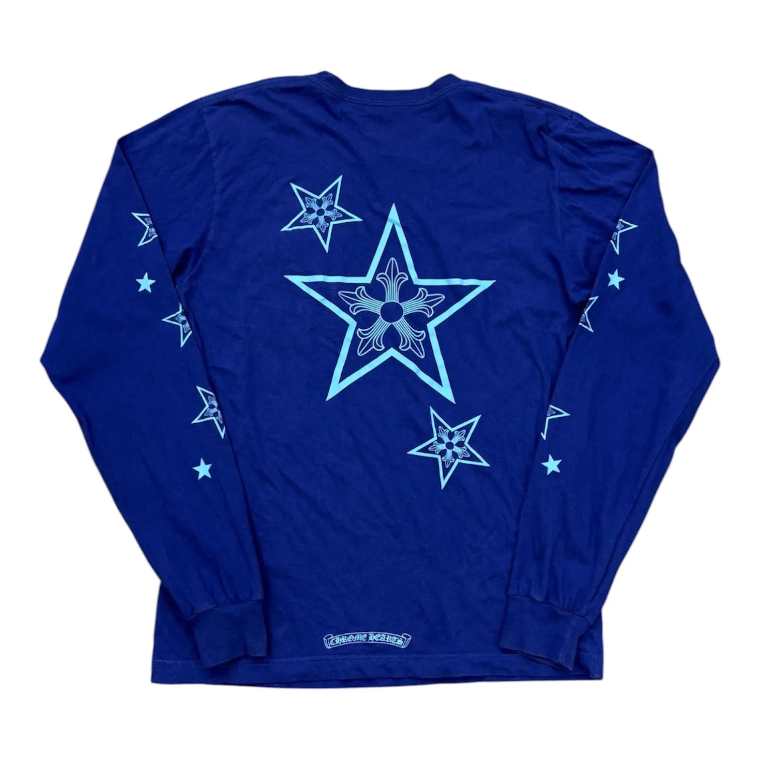 Chrome Hearts Star L/S T-shirt Blue - Preowned
