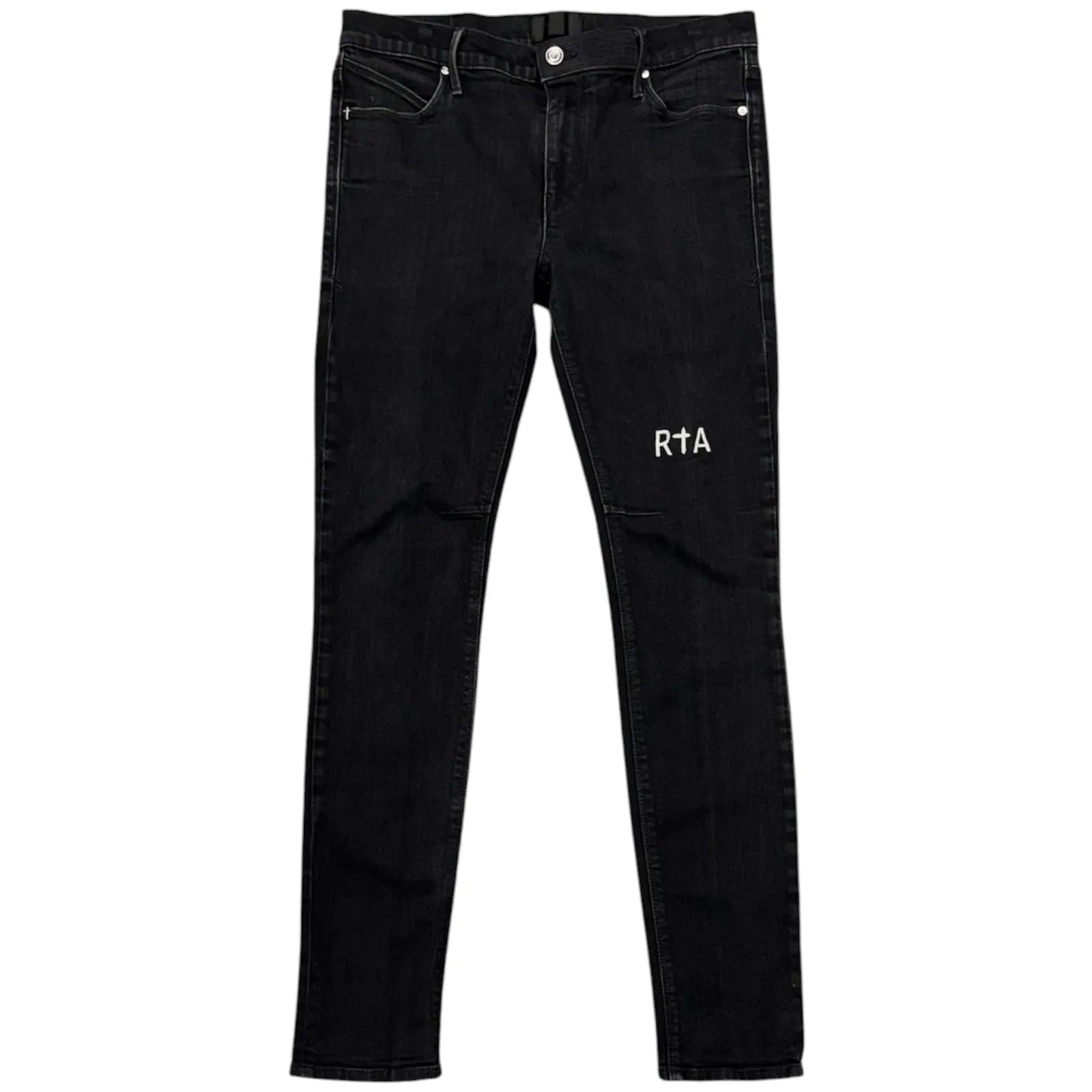 RTA Bryant Skinny Jeans (Black/White) - Preowned