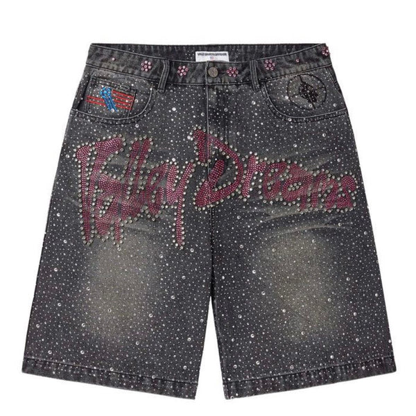 Vale Forever Iced Out Jorts Black